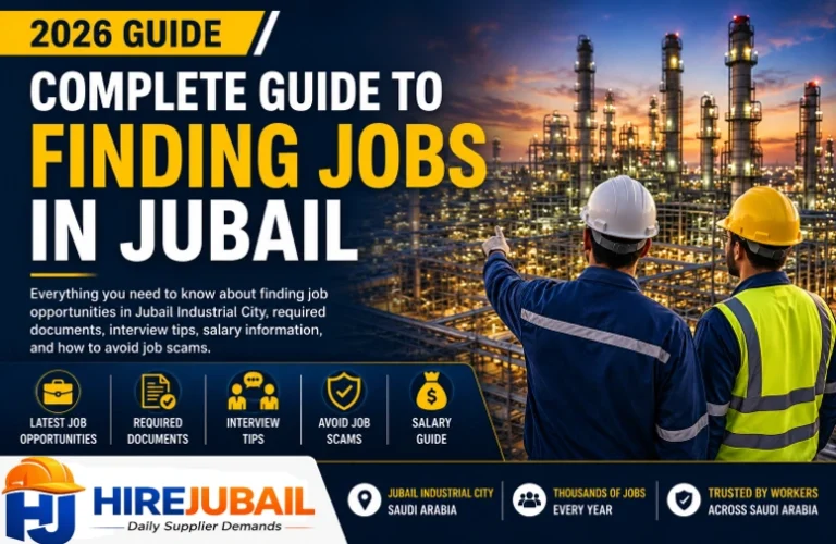 Complete Guide to Finding Jobs in Jubail (2026)