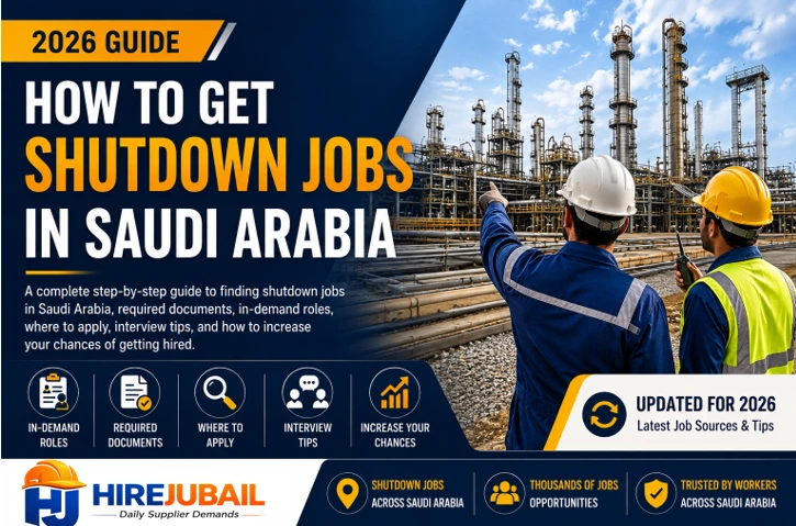 How to Get Shutdown Jobs in Saudi Arabia (2026) – Complete Step-by-Step Guide
