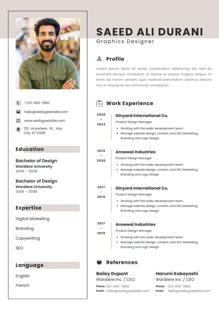 Simple Professional CV Resume