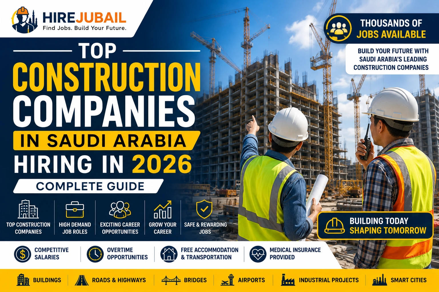 Top Construction Companies in Saudi Arabia delivering engineering, infrastructure, and building construction projects